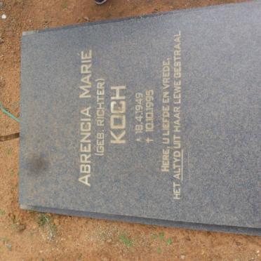 KOCH Abrencia Marié nee RICHTER 1949-1995
