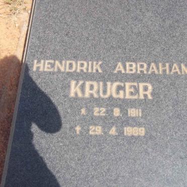 KRUGER Hendrik Abraham 1911-1989