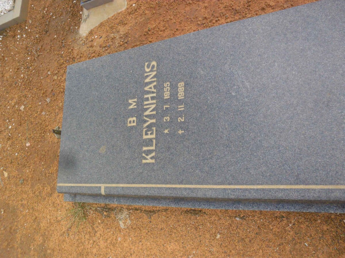 KLEYNHANS B.M. 1955-1989