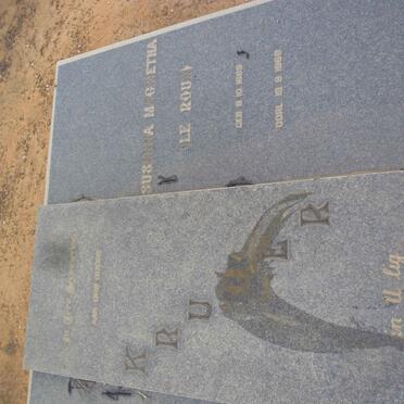 KRUGER Susanna Magrietha nee LE ROUX 1889-1968