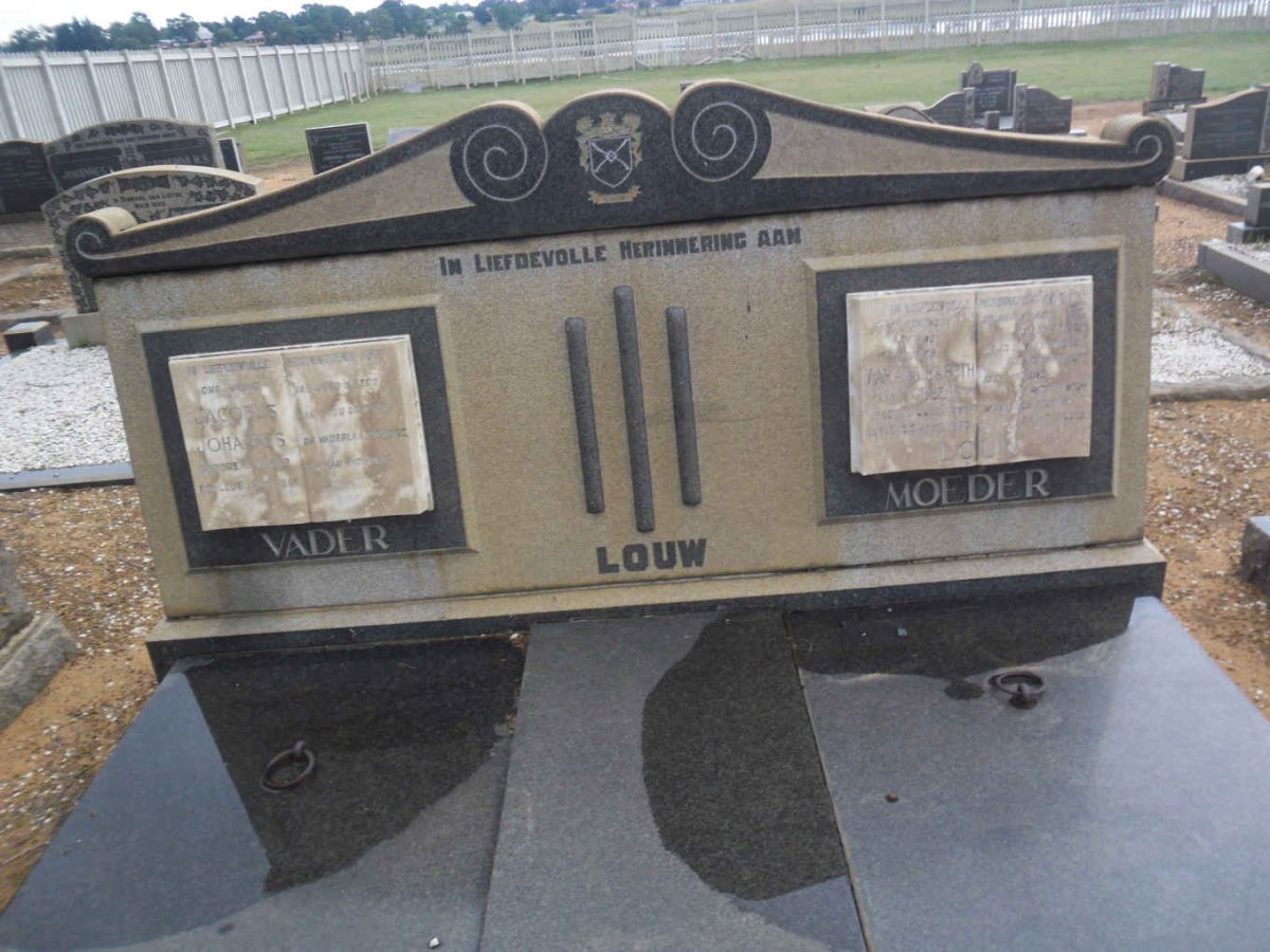 LOUW Jacobus Johannes &amp; ? Elizabeth