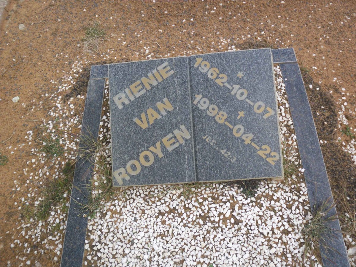 ROOYEN Rienie, van 1962-1998