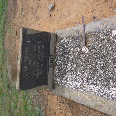SMIT Sarah Susanna nee NEL 1881-1959