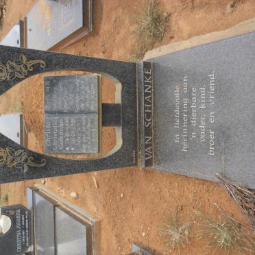 SCHANKE Christoffel Gerhardus, van 1945-1998