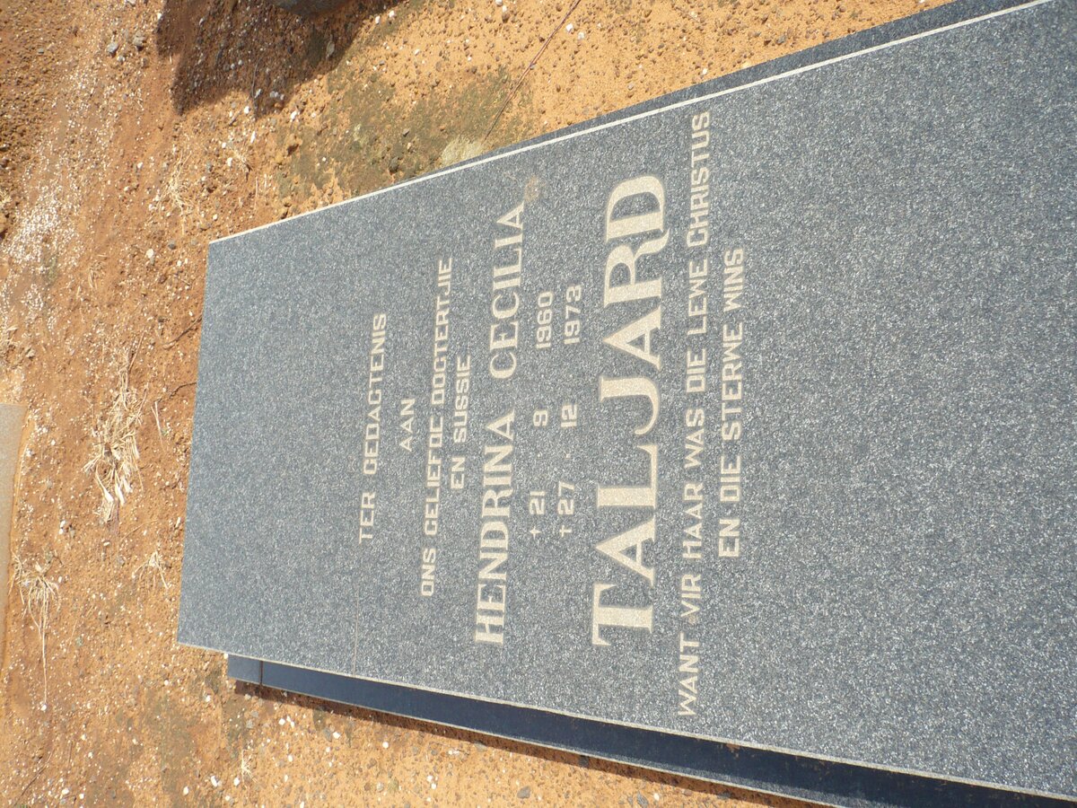 TALJARD Hendrina Cecilia 1960-1973