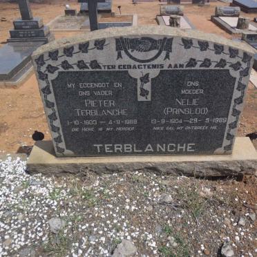 TERBLANCHE Pieter 1903-1968 &amp; Nelie PRINSLOO 1904-1989