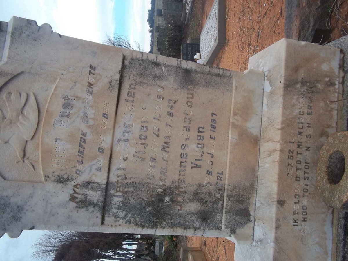 VILJOEN Johannes Jacobus 1867- &amp; Alettha Magdalena GROBLER 1871-1942