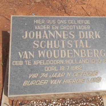 WOUDENBERG Johannes Dirk Schutstal, van 1871-1962