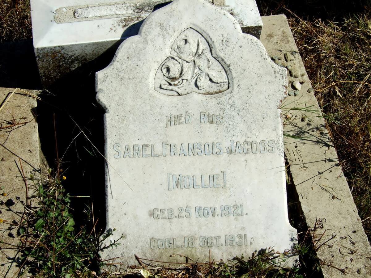 JACOBS Sarel Fransois 1921-1931