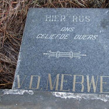 MERWE Jan J.P., v.d. 1880-1966 &amp; Engela B.C. 1889-1968