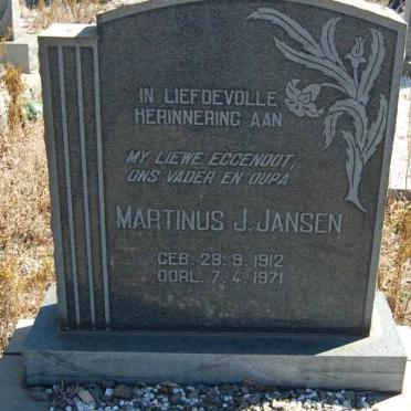 JANSEN Martinus J. 1912-1971