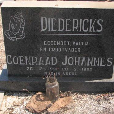 DIEDERICKS Coenraad Johannes 1932-1982