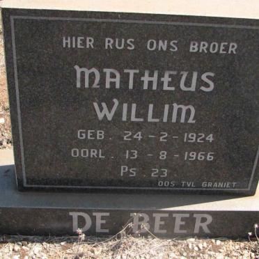 BEER Matheus Willim, de 1924-1966