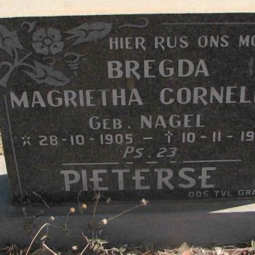 PIETERSE Bregda Magrietha Cornelia nee NAGEL 1905-1979