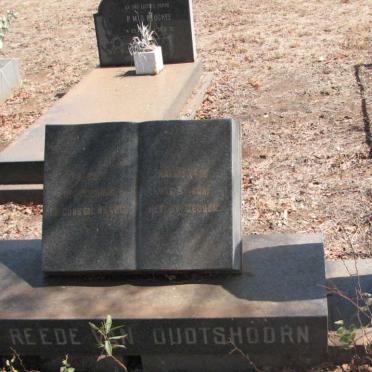 OUDTSHOORN Nomnie, van Reede van 1911-1972