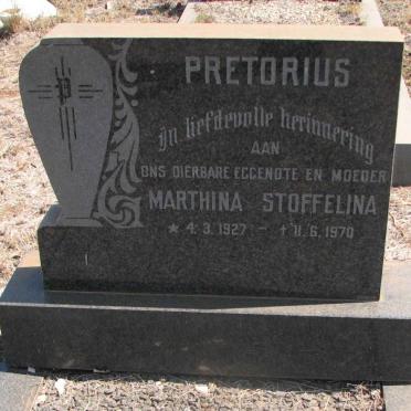 PRETORIUS Marthina Stoffelina 1927-1970