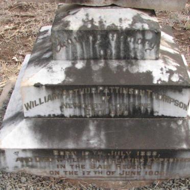 THOMPSON William Arthur Pattinson  1860-1908