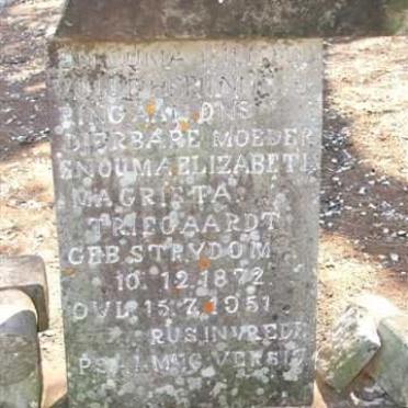 TRIEGAARD Elizabeth Magrieta nee STRYDOM 1872-1951
