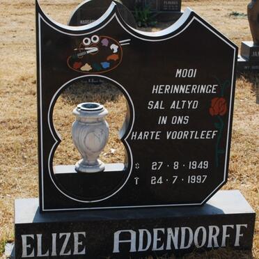 ADENDORFF Elize 1949-1997