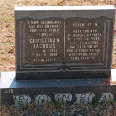 BOTHA Christiaan Jacobus 1943-1998