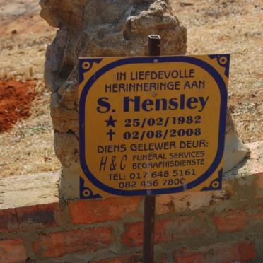 HENSLEY S. 1982-2008