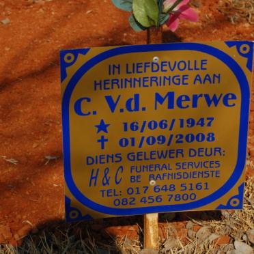 MERWE C., v.d. 1947-2008