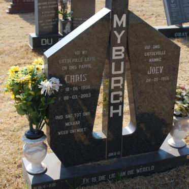 MYBURGH Chris 1958-2003 &amp; Joey 1956-