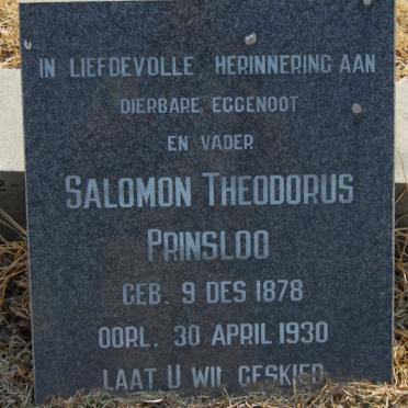 PRINSLOO Salomon Theodorus 1878-1930