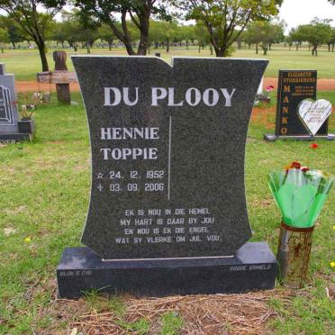 PLOOY Hennie Toppie, du 1952-2006 