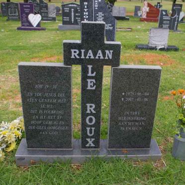 ROUX Riaan, le 1975-2007