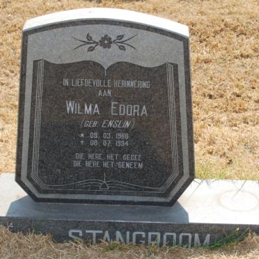 STANGROOM Wilma Edora nee ENSLIN 1960-1994