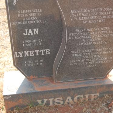 VISAGIE Jan 1959-2005 &amp; Lynette 1962-2005