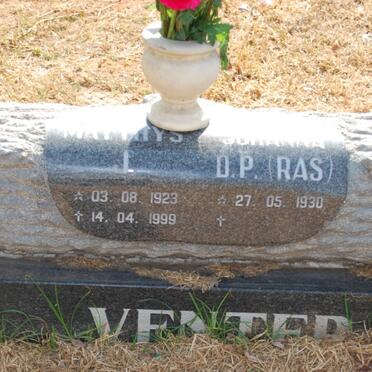 VENTER Matthys J. 1923-1999 &amp; Johanna D.P. RAS 1930-