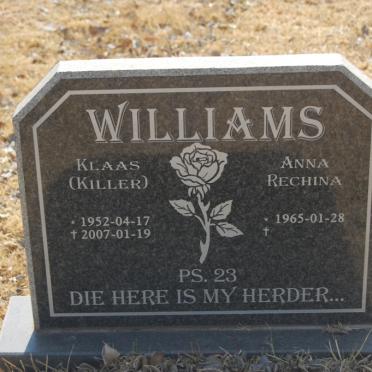 WILLIAMS Klaas 1952-2007 &amp; Anna Rechina 1965-