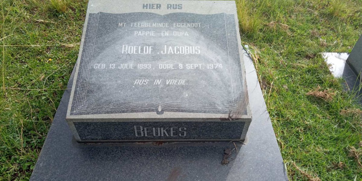 BEUKES Roelof Jacobus 1893-1974