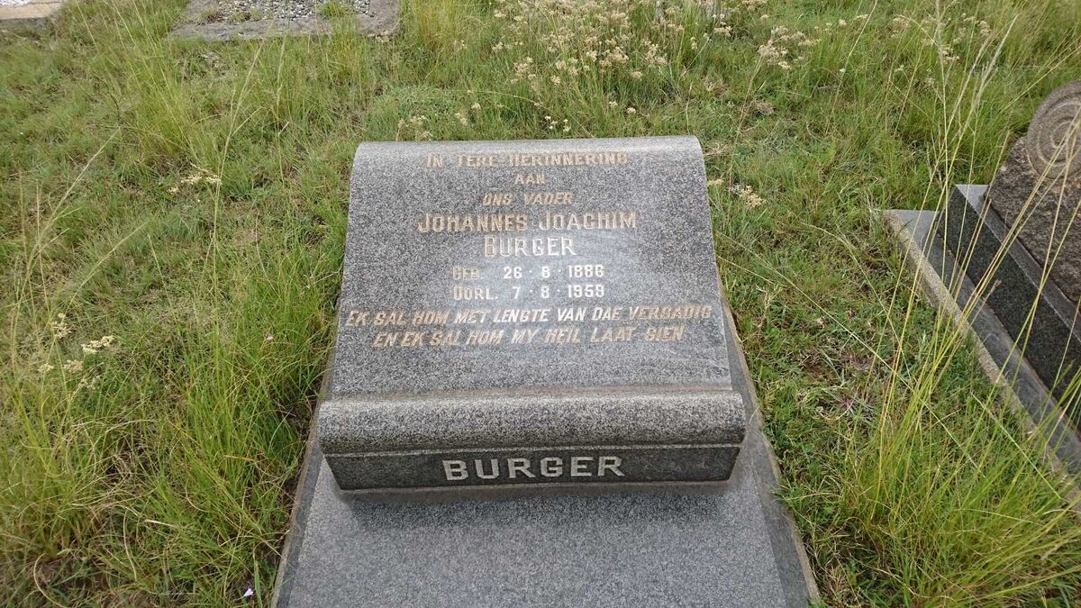 BURGER Johannes Joachim 1886-1958