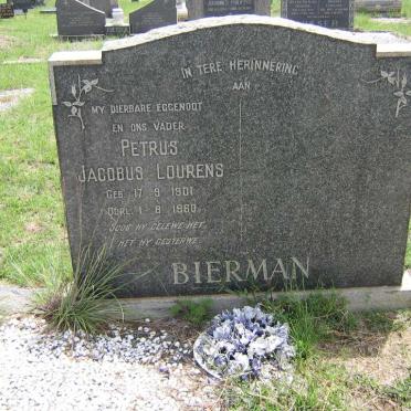 BIERMAN Petrus Jacobus Lourens 1901-1960