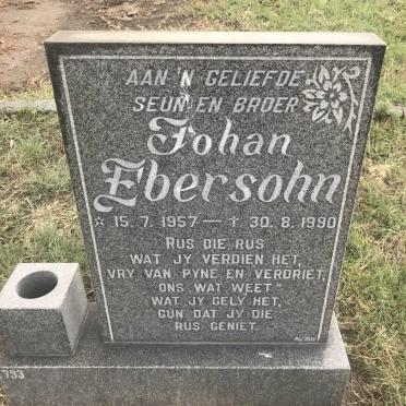 EBERSOHN Johan 1957-1990