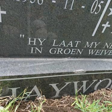 HAYWOOD Jurgens Hendrik 1958- &amp; Maria Izabella V.D.WALT 1960-2005