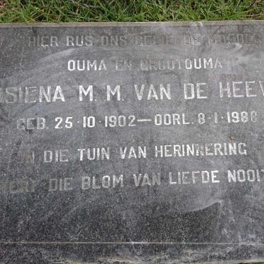 HEEVER Josiena M.M., van de 1902-1988