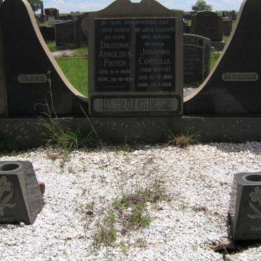 KRUGER Diederik Arnoldus Pieter 1880-1975 &amp; Johanna Cornelia KOTZE 1889-1958