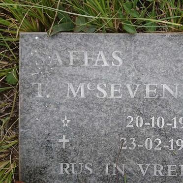 McSEVENEY Saffas T. 1933-1998