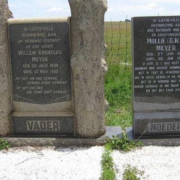 MEYER Willem Cornelus 1899-1952 &amp; G.W.P. 1902-1997