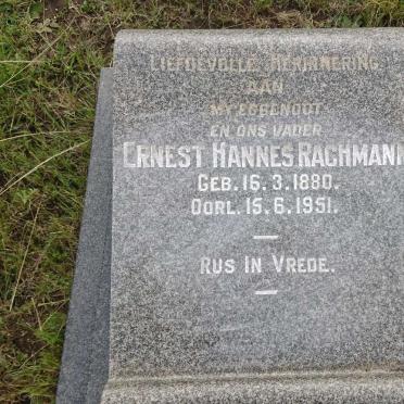 RACHMANN Ernest Hannes 1880-1951 &amp; Susanna Jacoba SIESE 1893-1970