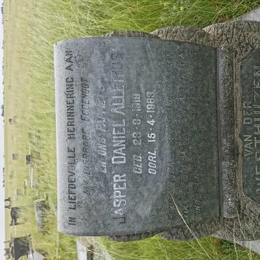 WESTHUIZEN Jasper Daniel Allethus, van der 1919-1963