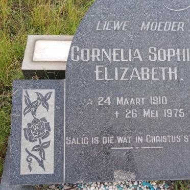 ? Cornelia Sophia Elizabeth 1910-1975