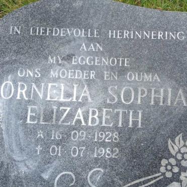 ? Cornelia Sophia Elizabeth 1928-1982