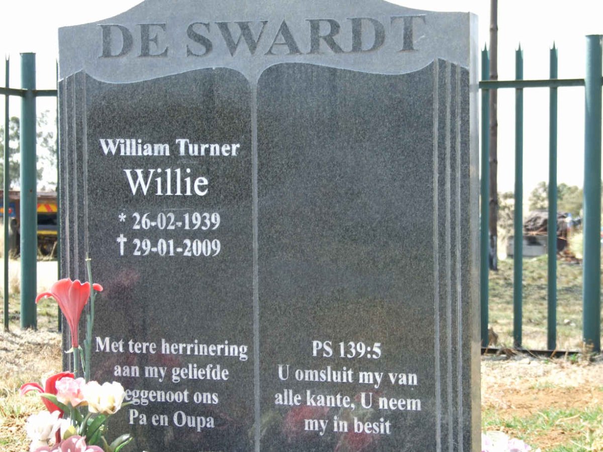 SWARDT William Turner, de 1939-2009