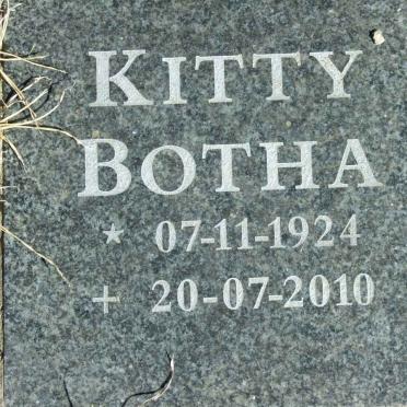 BOTHA Kitty 1924-2010