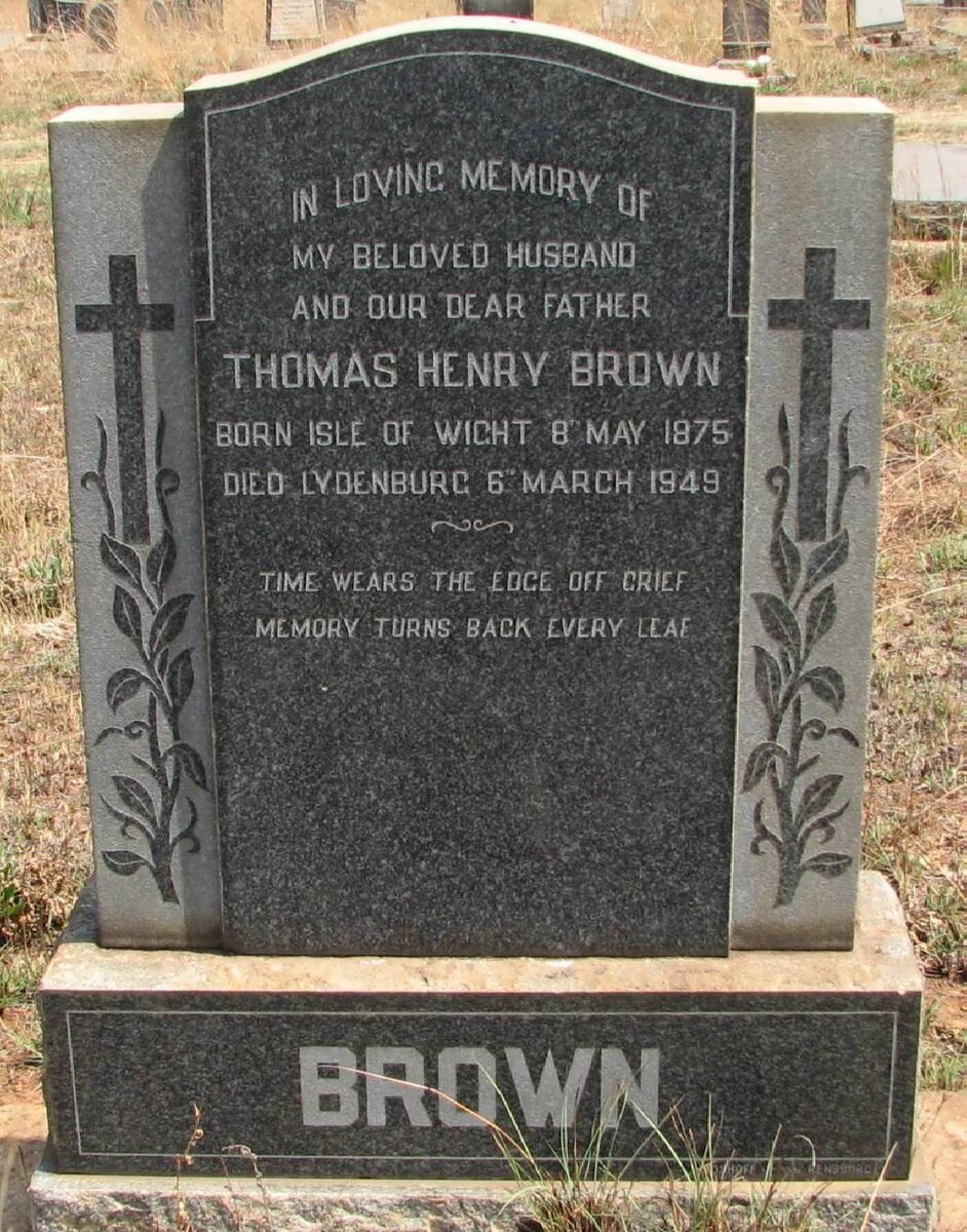 BROWN Thomas Henry 1875-1949